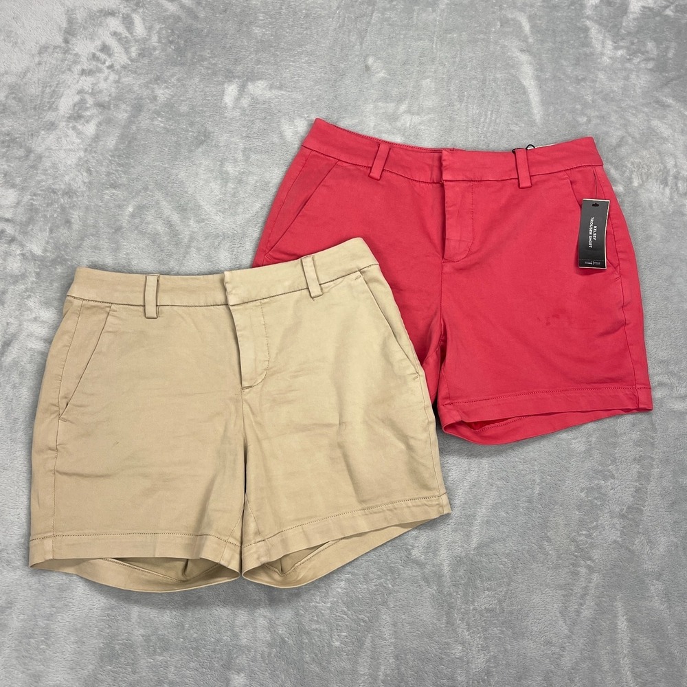 Lot of 2 Liverpool Shorts Womens 6/28 Multi Stretch Kelsey Trouser Summer Wear